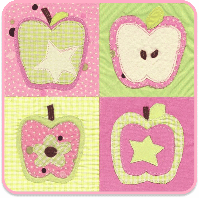quilted apples